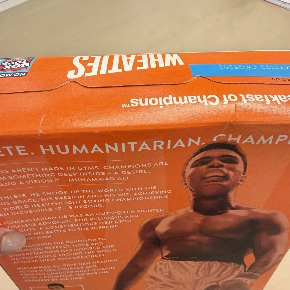 SEALED 2021 Wheaties Muhammad Ali Cereal Box COLLECTORS LIMITED EDITION 100years